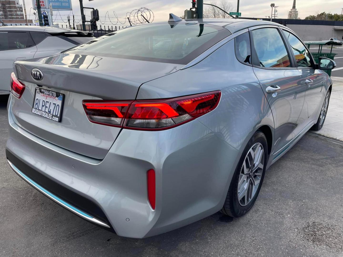 2020 GRAY /BLACK Kia Optima Hybrid (KNAGV4LD3L5) , located at 744 E Miner Ave, Stockton, CA, 95202, (209) 944-5770, 37.956863, -121.282082 - PLUS TAXES AND FEES - Photo#11